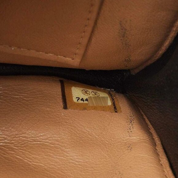 Chanel Beige Square Quilted Lambskin Gold Handcuff Wristlet Clutch Bag - Picture 12 of 12